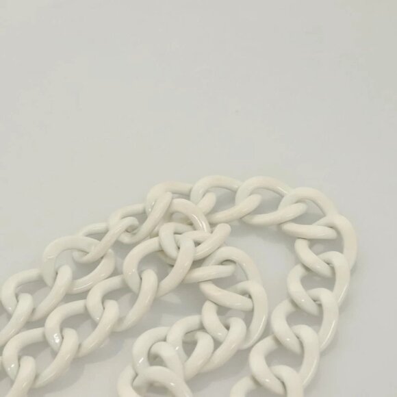 CHANEL Matelasse Chain Shoulder Bag Straw White CC - Picture 9 of 16